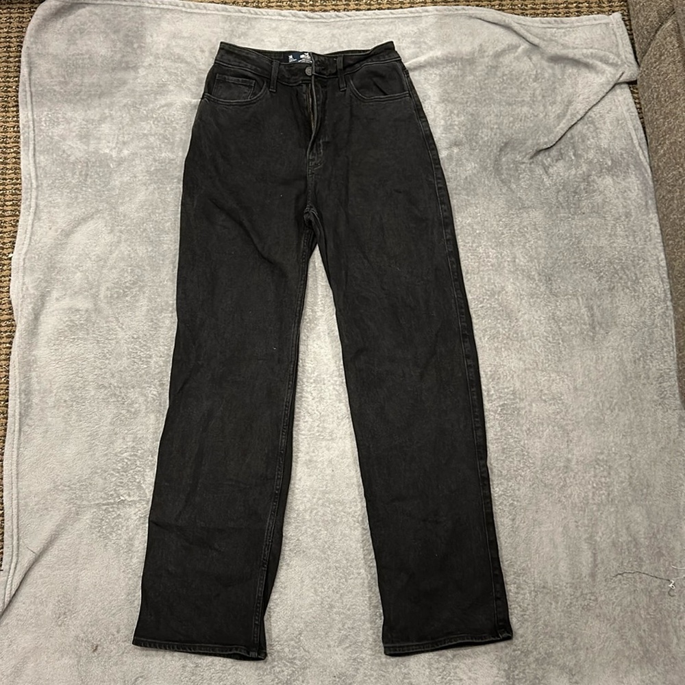 hollister high rise dad jean